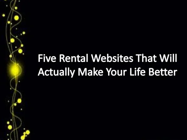 Five Rental Websites That Will Actually Make Your Life Better - Appkodes