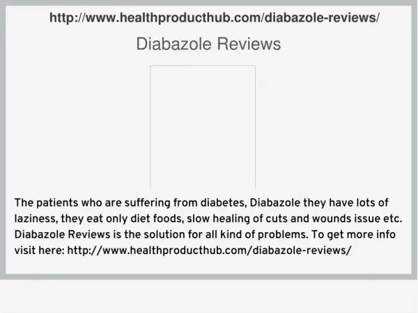 http://www.healthproducthub.com/diabazole-reviews/
