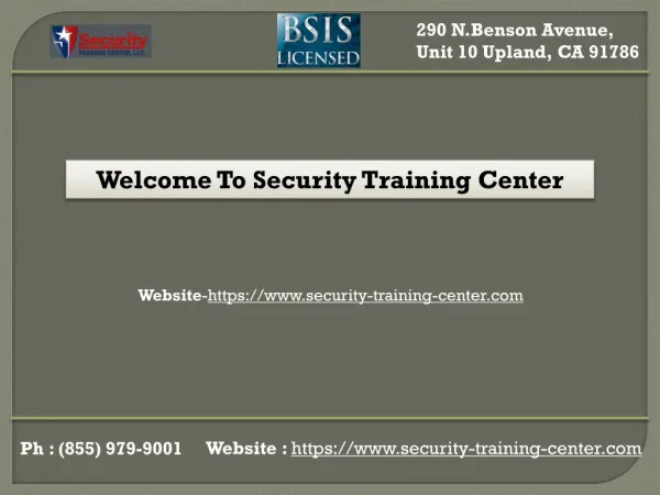 Security Classes in California