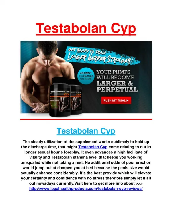 Testabolan Cyp Reviews