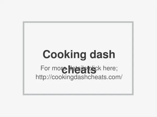 Cooking dash cheats