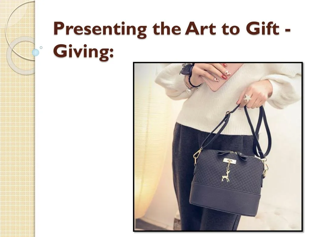 presenting the art to gift giving