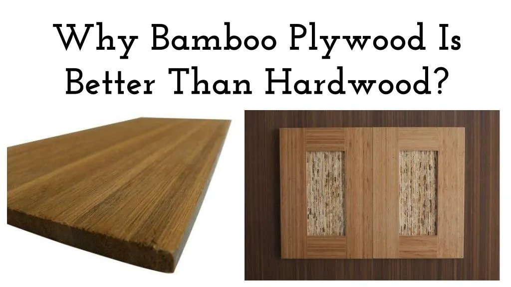 why bamboo plywood is better than hardwood