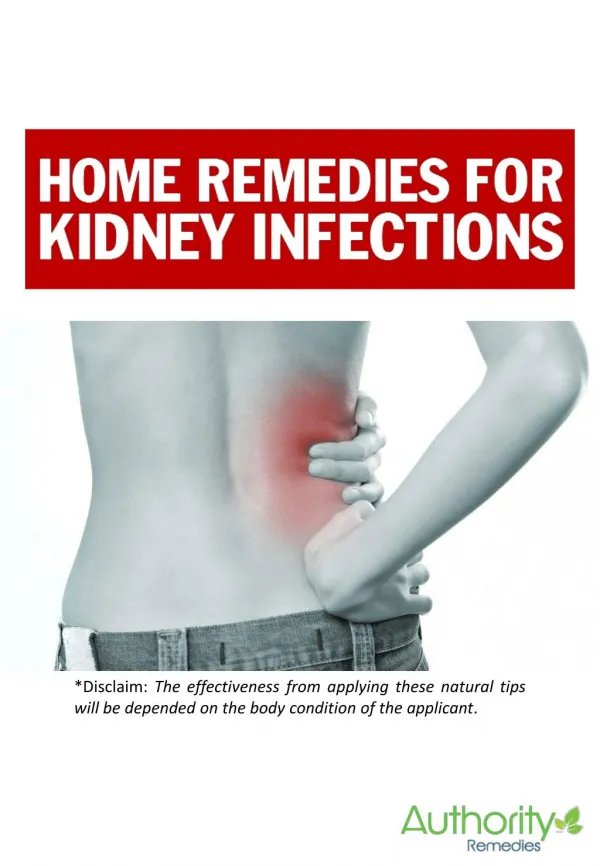 How to cure Kidney Infections without medicine