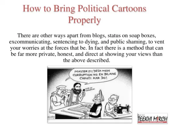 How To Sketch Political Cartoons Effectively