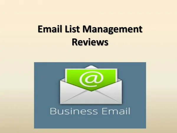 Email List Management Reviews