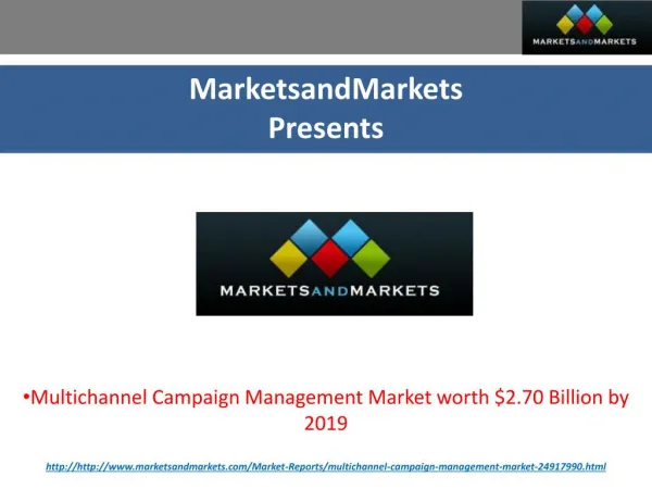 Multichannel Campaign Management Market by Software & Service - 2019