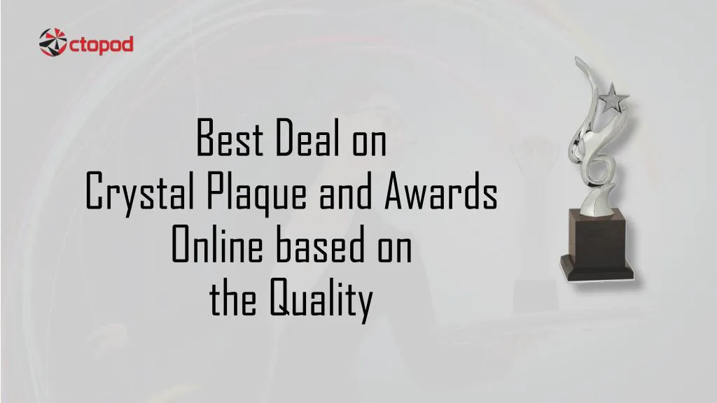 best deal on crystal plaque and awards online based on the quality