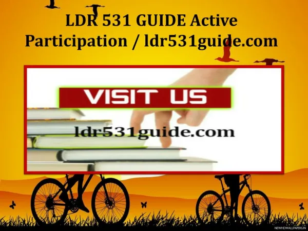 LDR 531 GUIDE Active Participation / ldr531guide.com