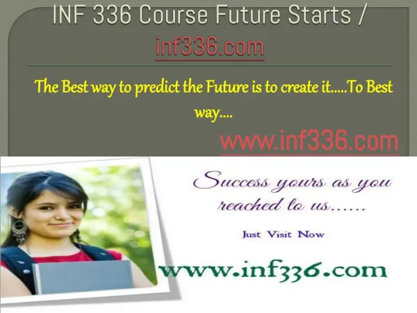 INF 336 Course Future Starts / inf336dotcom