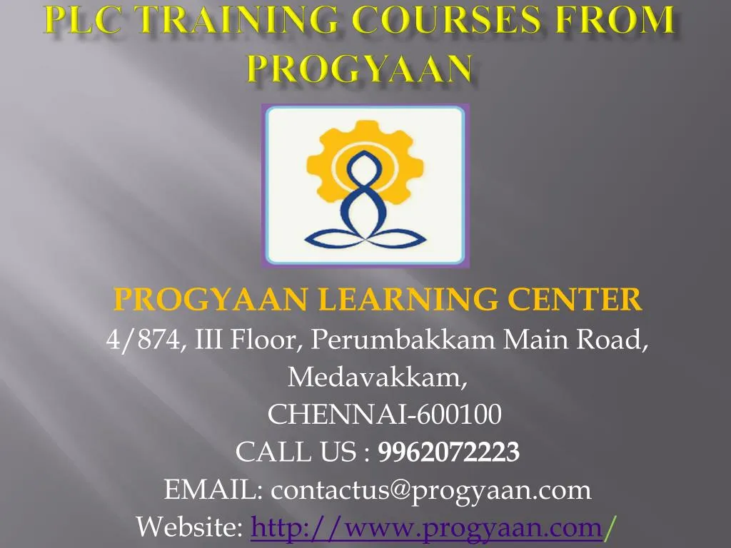 plc training courses from progyaan