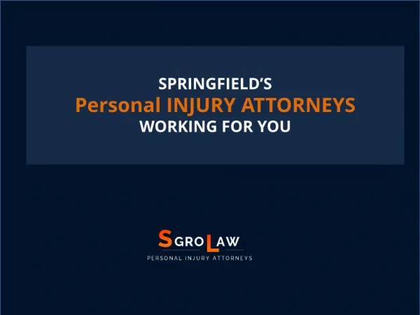 Personal INJURY ATTORNEYS - sgrolawyers.com