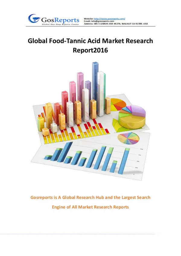 Global Food-Tannic Acid Market Research Report 2016
