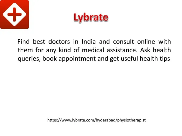 Best Physiotherapist in Hyderabad - Lybrate