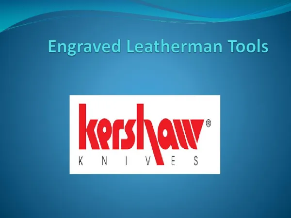 Engraved Leatherman Tools