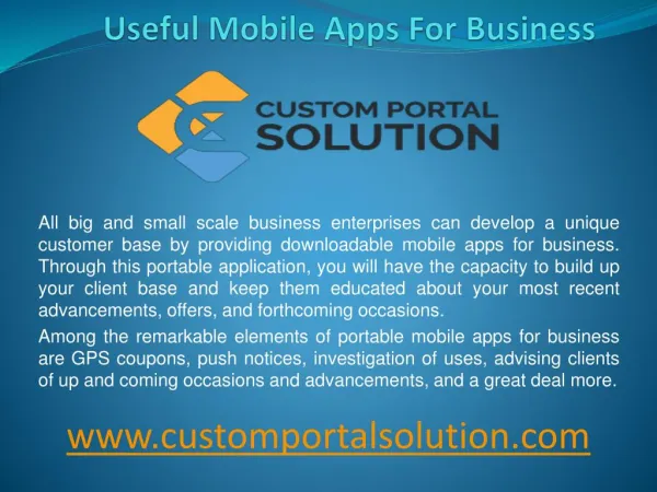 Useful mobile apps for business