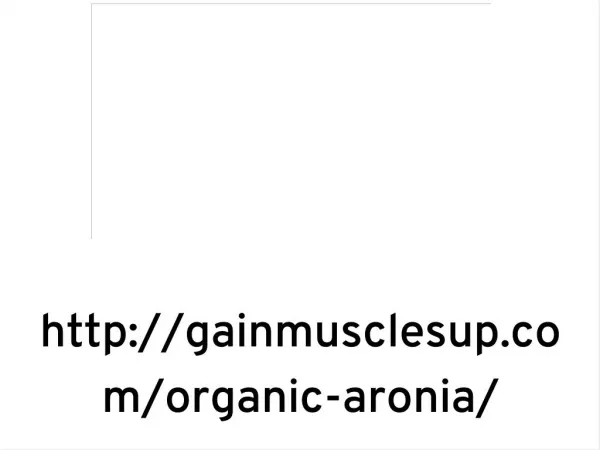 http://gainmusclesup.com/organic-aronia/