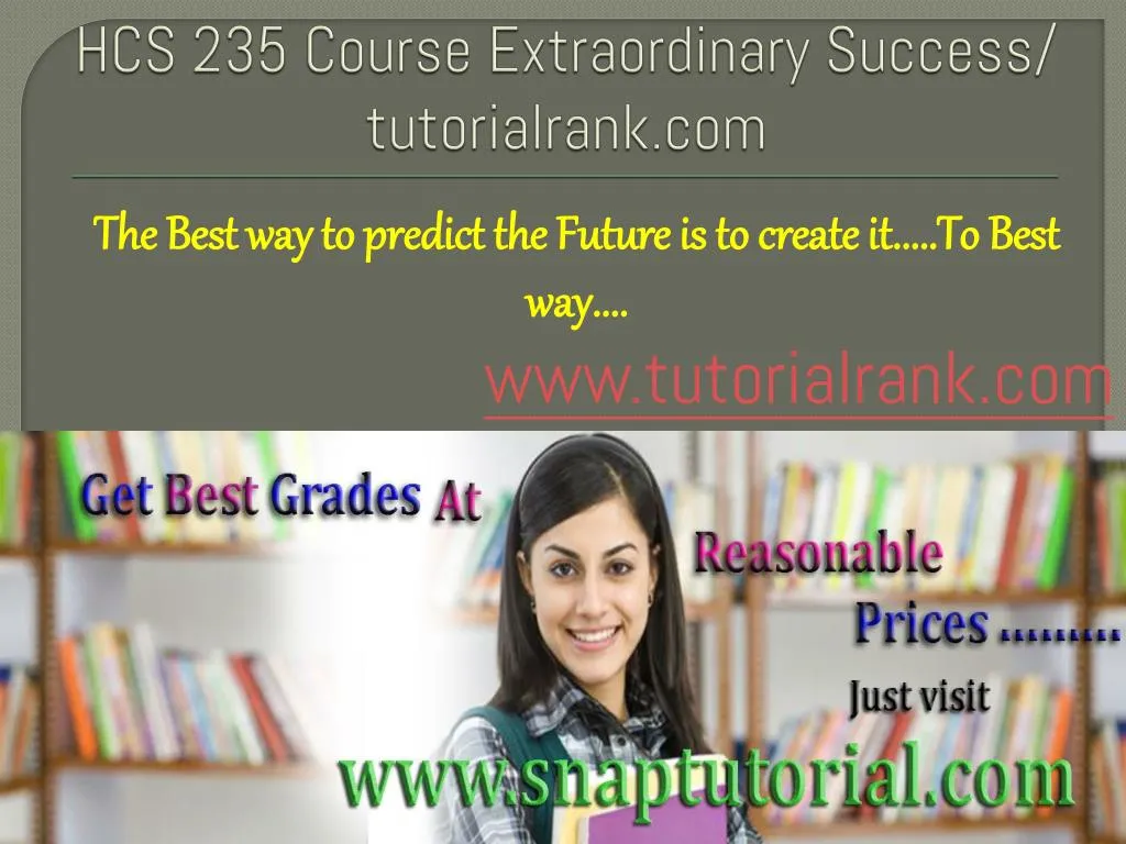 hcs 235 course extraordinary success tutorialrank com