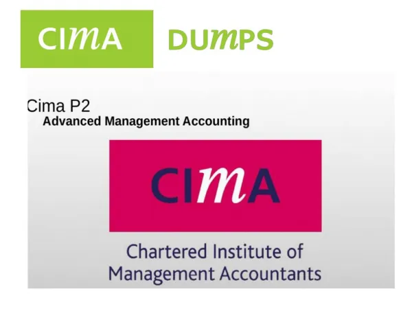 Cima P2 Exam PDF Dumps Question - Cimadumps.us