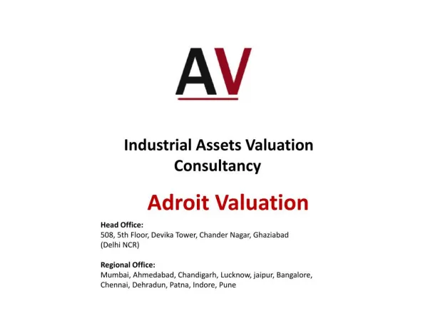 Industrial Assets Valuation Consultancy