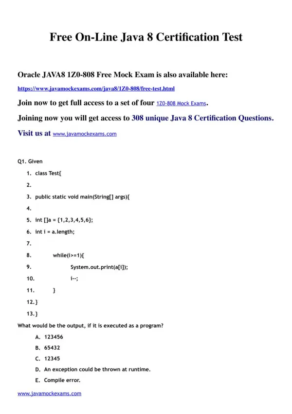 For 1Z0-808-JAVA-MOCK-EXAMS-sample.pdf