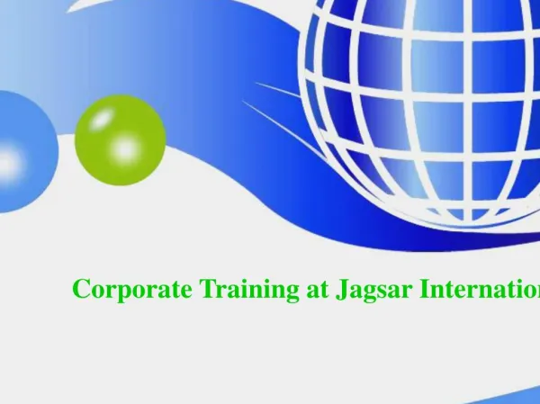 Online Training at Jagsar International