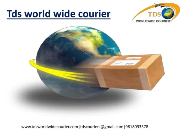 courier to usa from india | tdsworldwidecourier