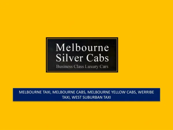 Convenient and Relaxing Airport Transfers in Melbourne by Melbourne Cabs