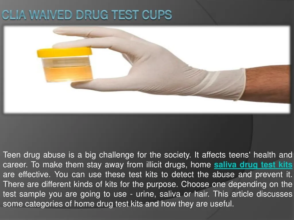 clia waived drug test cups