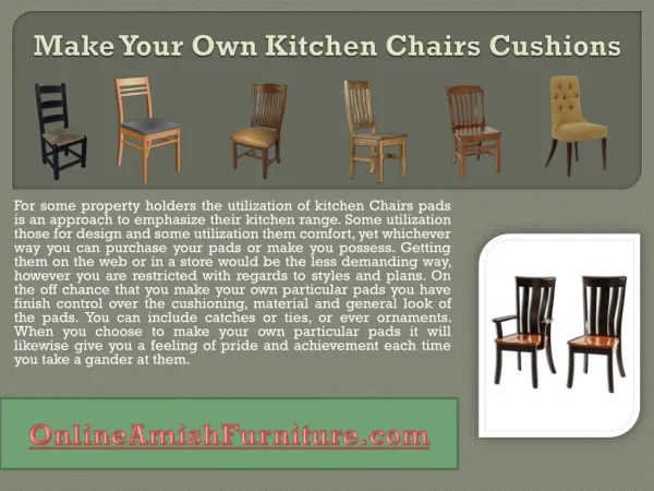 Make Your Own Kitchen Chairs Cushions