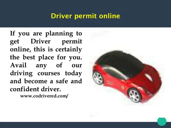 Driver permit online