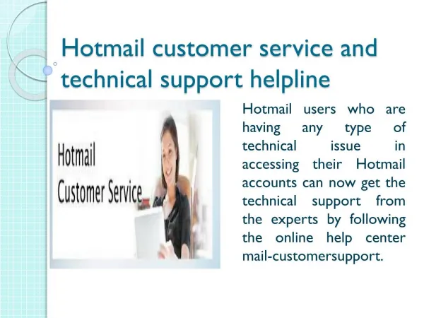 Hotmail Customer Service Helpline