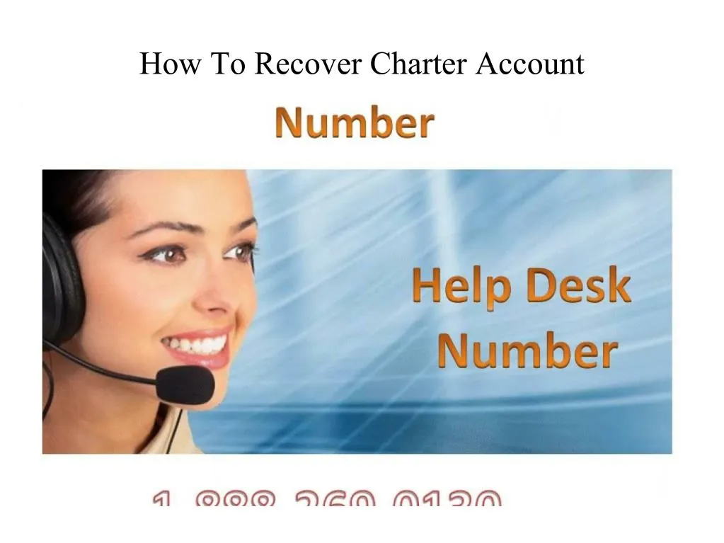 how to recover charter account