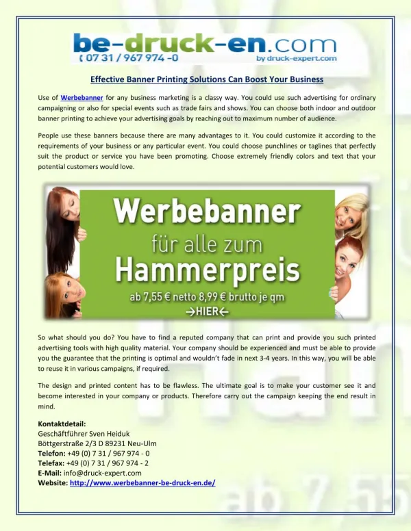 Effective Banner Printing Solutions Can Boost Your Business