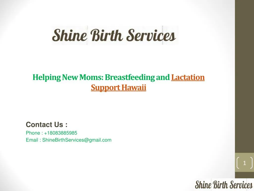 helping new moms breastfeeding and lactation support hawaii