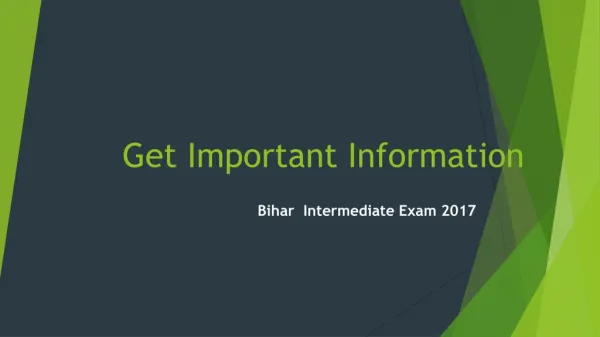Get Important Information About Bihar Intermediate Date Sheet 2017