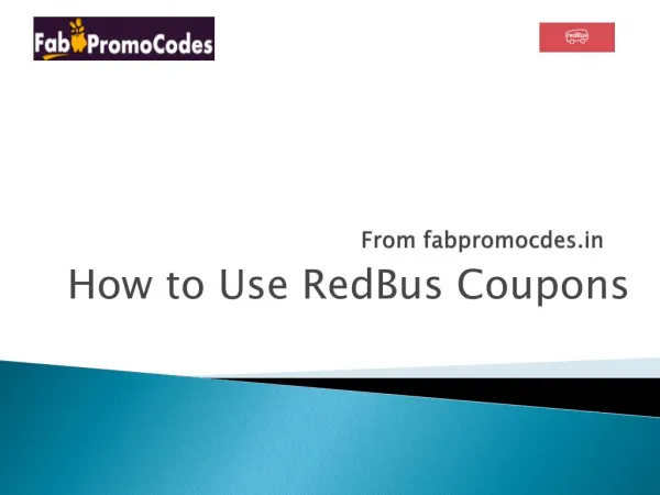 How to use RedBus Coupons