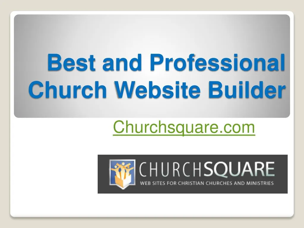 best and professional church website builder