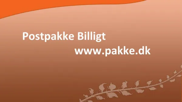 Postpakke Billigt | Pakke.dk