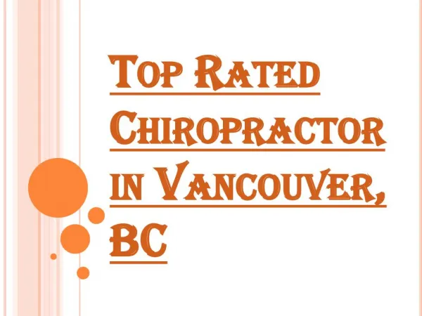 Choose the Best Chiropractor in Vancouver, BC