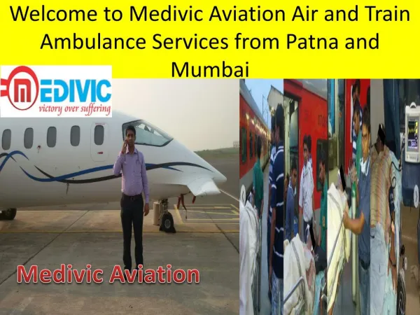 Emergency Air and Train Ambulance Services in Patna
