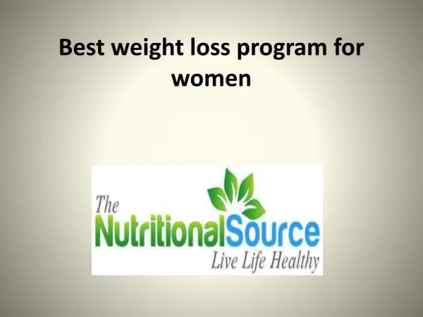 Best weight loss program for women