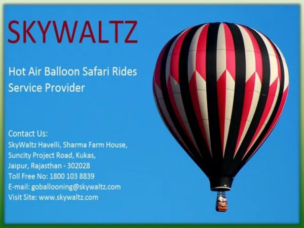 Skywaltz | Hot Air Balloon Ride In India