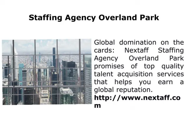 Staffing Agency Overland Park