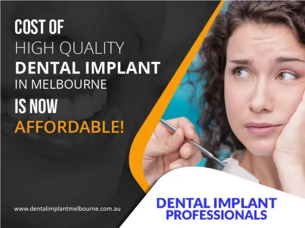 Affordable and High Quality Dental Implants in Melbourne