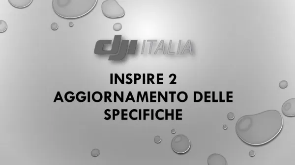 inspire 2 aggiornamento delle specifiche