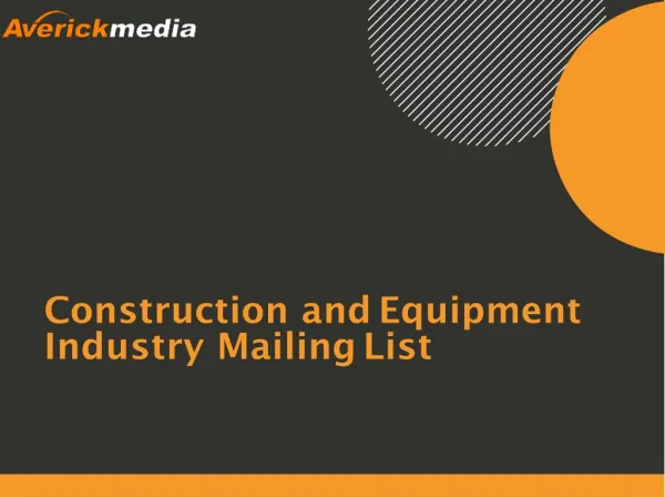 Construction Industry Mailing List