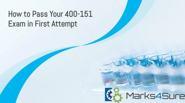 Marks4sure 400-151 Practice Test