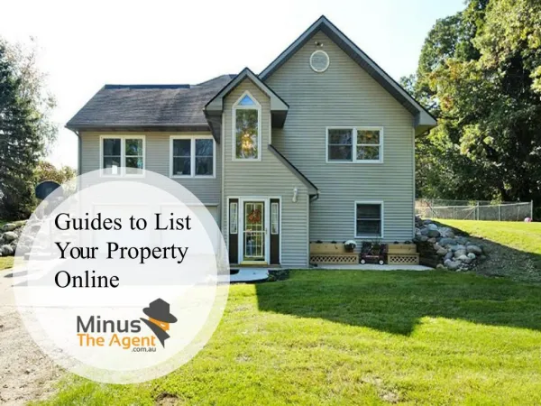 Guides to List Your Property Online