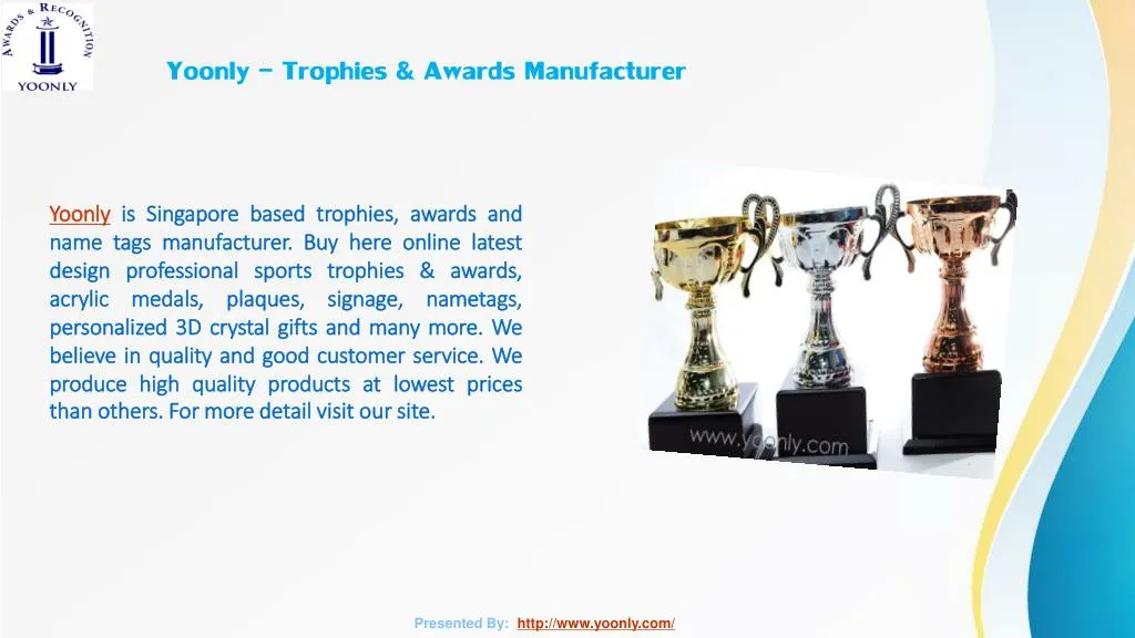 yoonly trophies awards manufacturer